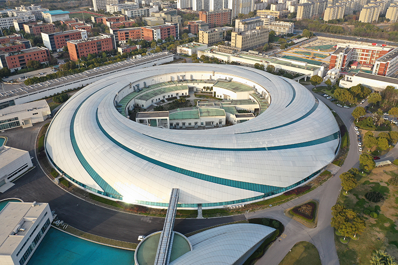 2019年3月12日，航拍上海光源項目。