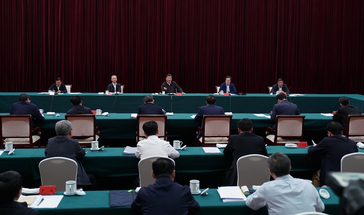 2019年5月20日至22日，中共中央總書記、國家主席、中央軍委主席習(xí)近平在江西考察，主持召開推動中部地區(qū)崛起工作座談會并發(fā)表重要講話。新華社記者 謝環(huán)馳 攝 