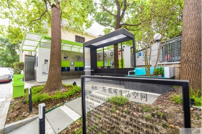 上海市瑞虹二期小區(qū)的低碳生活空間。本報(bào)記者 邢千里攝